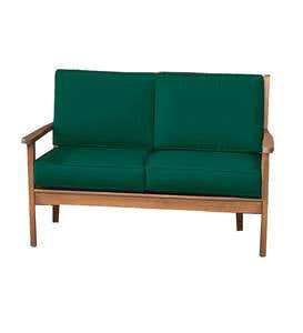 Lancaster Eucalyptus Deep Seating Love Seat with Cushions