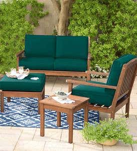 Lancaster Eucalyptus Deep Seating Love Seat with Cushions
