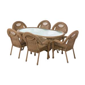Prospect Hill Oval Dining Table and 6 Chairs Set