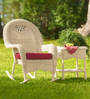 Prospect Hill Wicker Rocking Chair - Cloud White