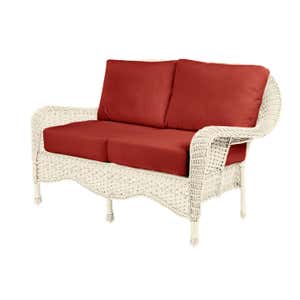 Prospect Hill Outdoor Wicker Deep Seating Love Seat with Cushions