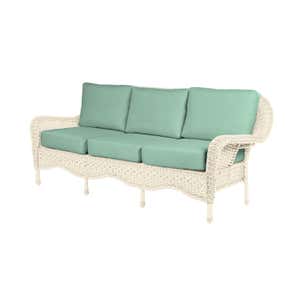 Prospect Hill Outdoor Wicker Deep Seating Sofa with Cushions