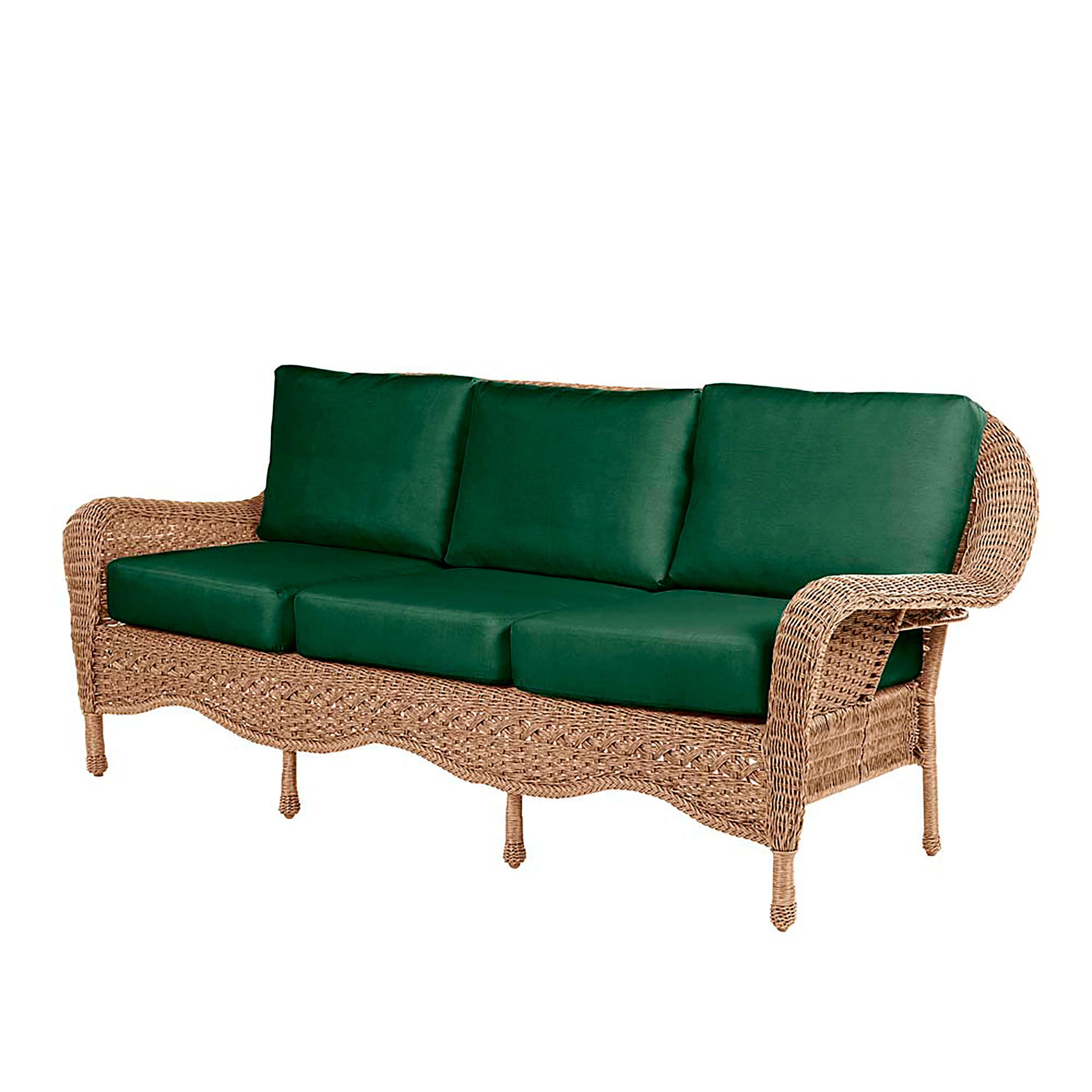 Prospect Hill Outdoor Wicker Deep Seating Sofa with Cushions