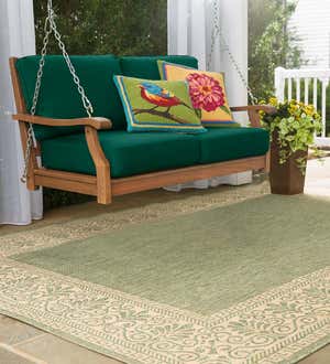 Claremont Deep Seating Wood Swing with Cushions