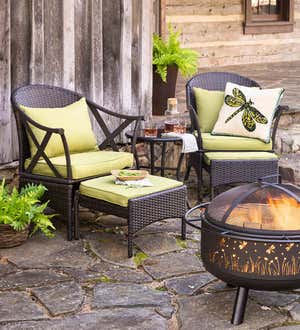 Wicker Patio Furniture Set with Cushions