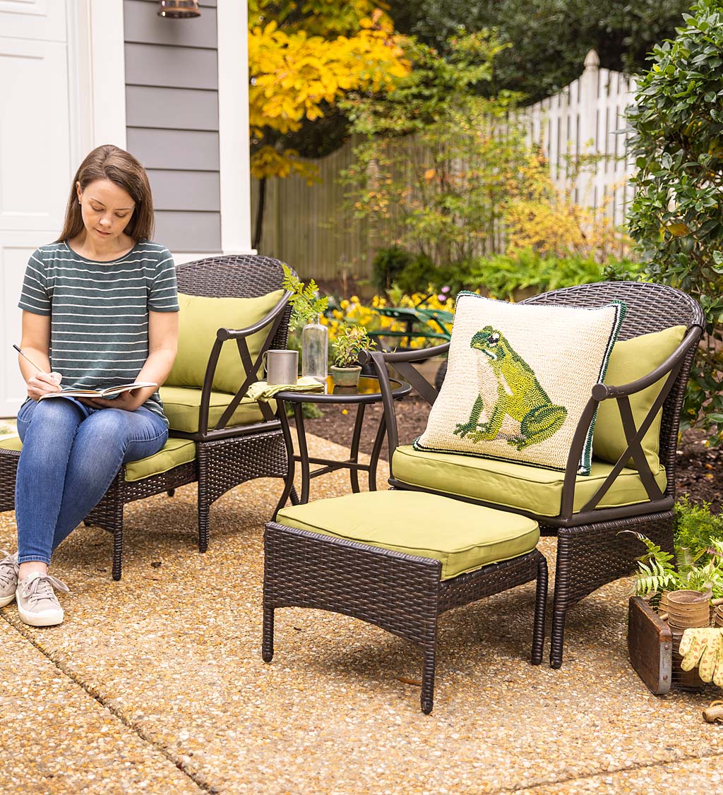 Wicker Patio Furniture Set with Cushions