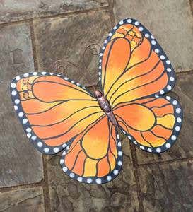 Metal Monarch Butterfly Side Table