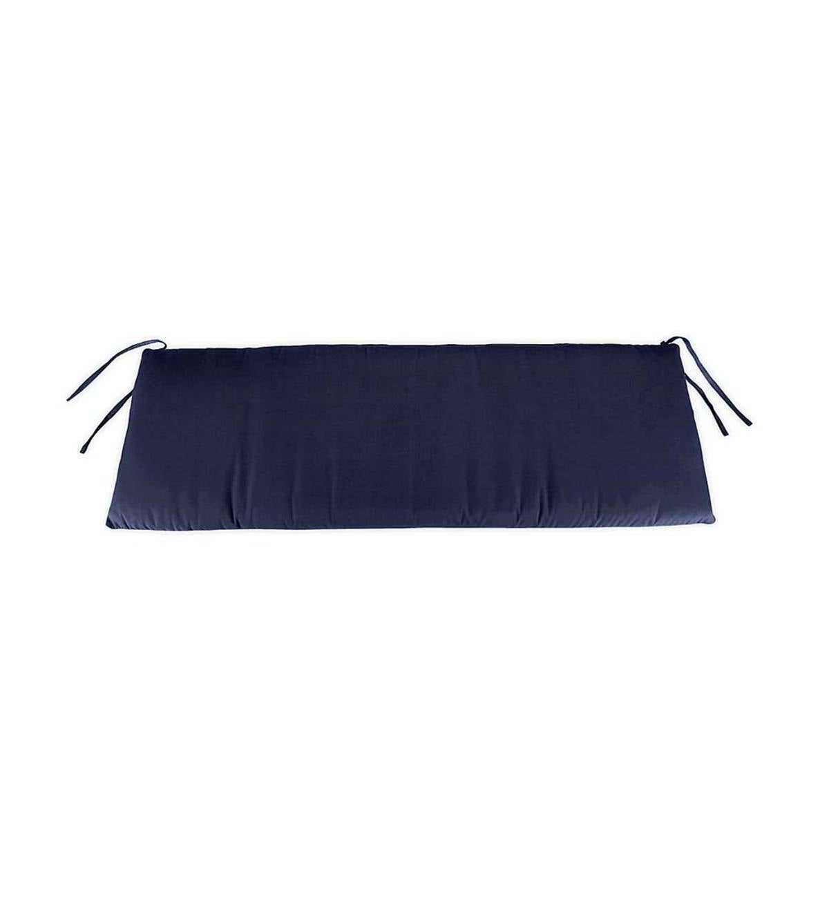 Box-Edged Polyester Deluxe Swing/Bench Cushion With Ties