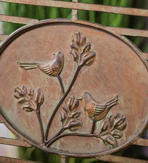 Medallion Victorian Metal Garden Bench
