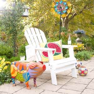 Eucalyptus Wood Adirondack Chair - Natural Stain