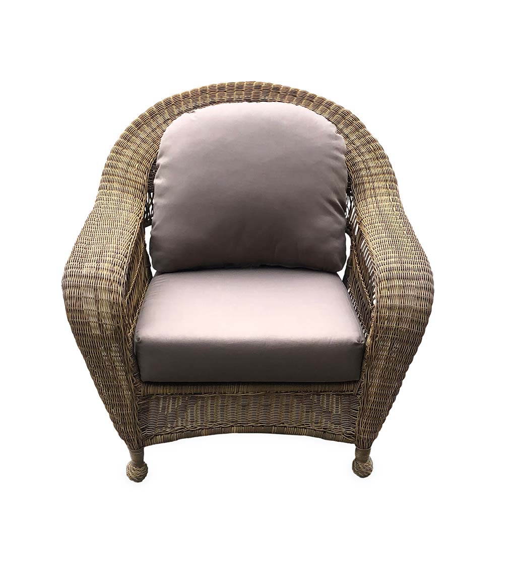 McGee Deep Seating Wicker Chair with Cushions