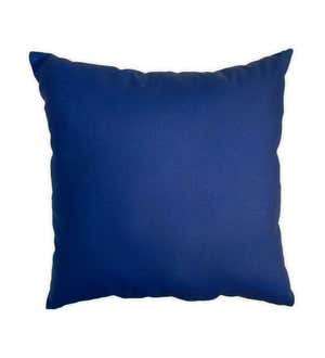 Polyester Classic Throw Pillow, 15" sq. x 7" - Midnight Navy