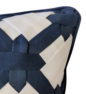 Indoor/Outdoor Latticework Throw Pillow