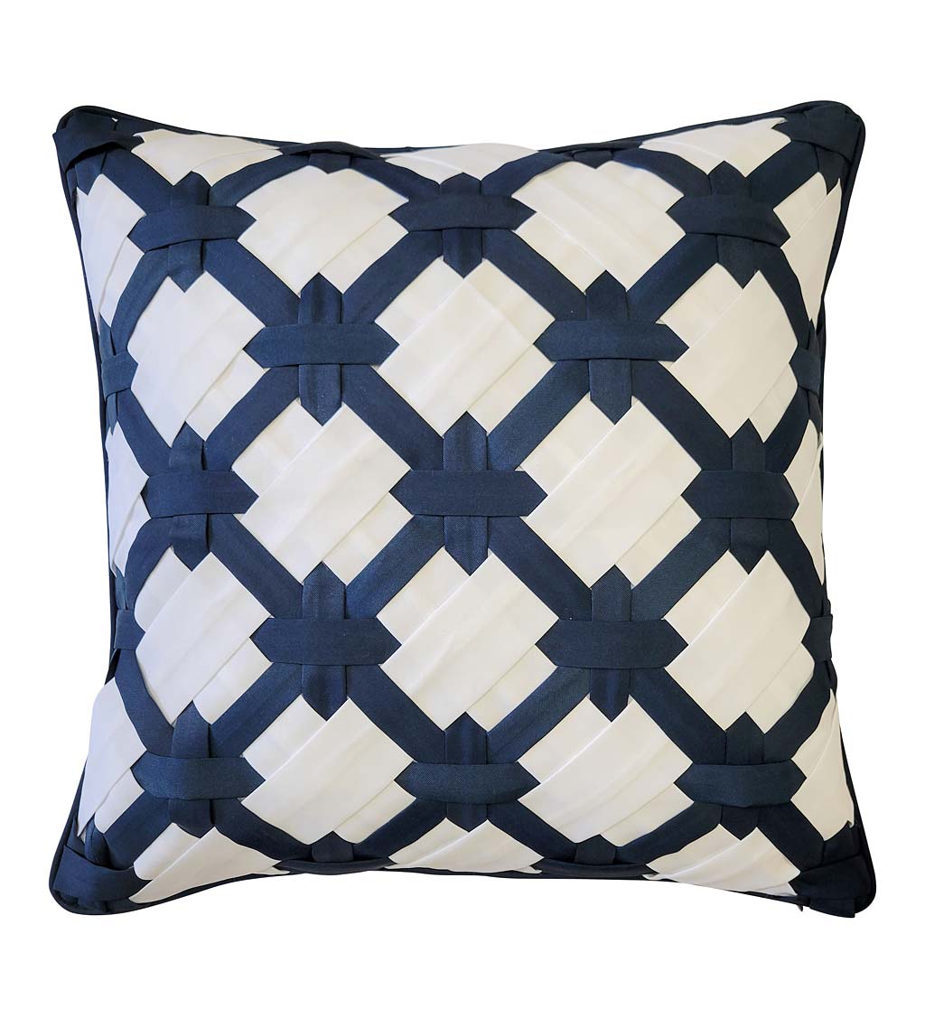 Indoor/Outdoor Latticework Throw Pillow