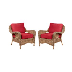 Prospect Hill Outdoor Deep Seating Chairs with Cushions, Set of 2