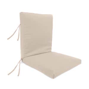 Classic Club Chair Cushion with Ties, 22" x 44" x 4"