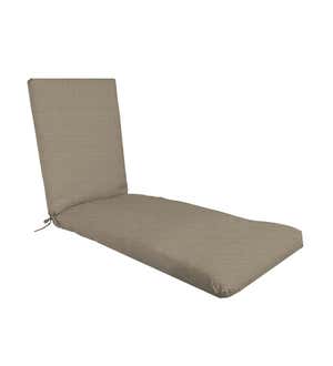 Suntastic Premium Hinged Chaise Cushion with Ties, 23" x 76" x 3"