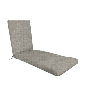 Suntastic Premium Hinged Chaise Cushion with Ties, 23" x 76" x 3"