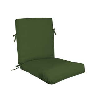 Suntastic Premium Chair Cushion with Ties, 22" x 44" x 4"