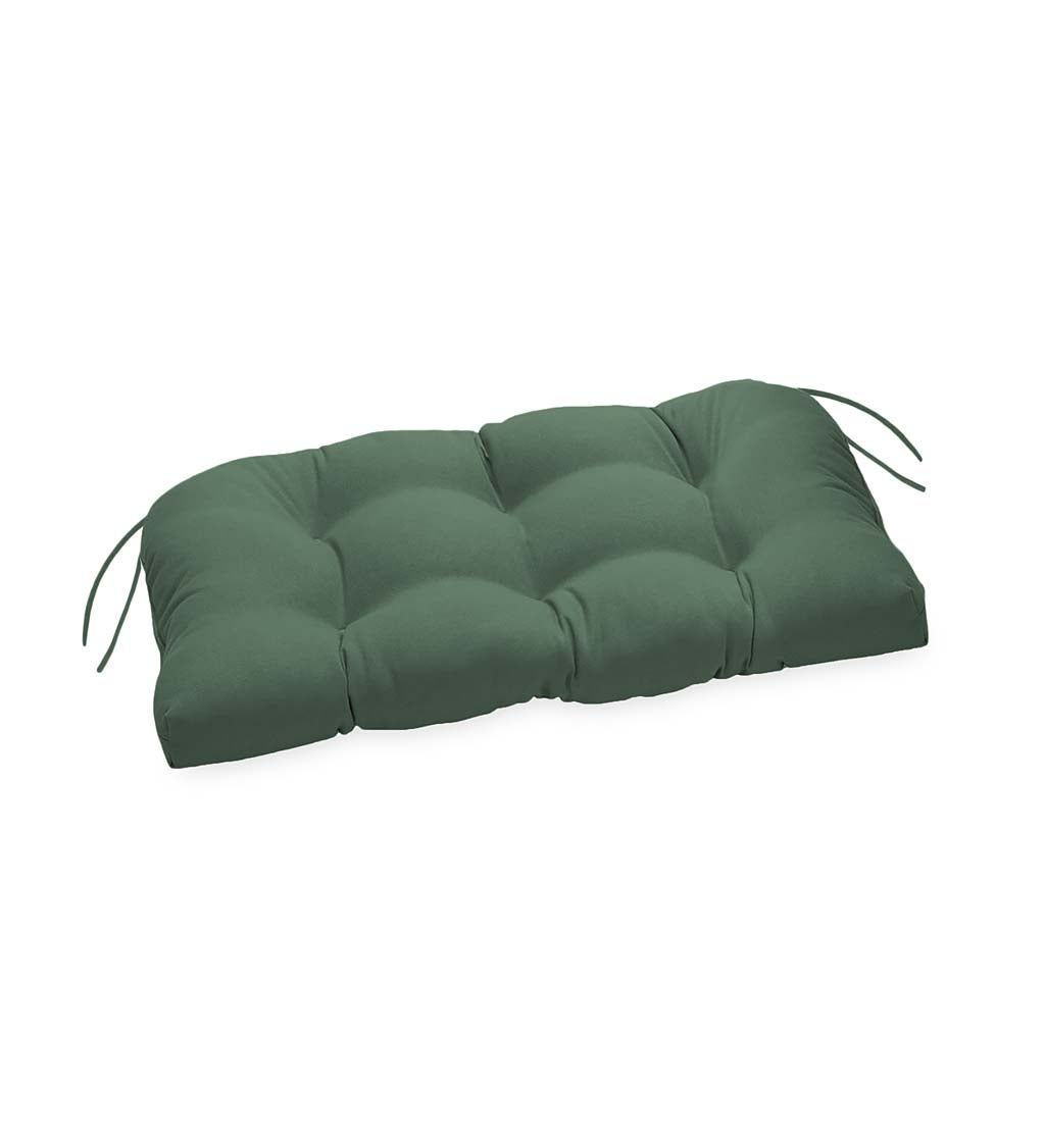 Classic Swing/Bench Cushion with Ties, 54 x 18½ x 3 - Green