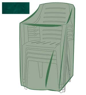 Classic Outdoor Furniture All-Weather Cover for Stacking Chairs - Green