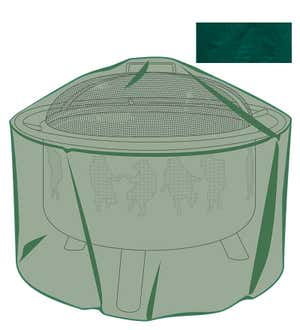 Classic Outdoor Furniture All-Weather Fire Pit Cover - Green