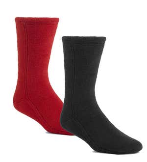 Acorn Fleece Socks in Solid Colors