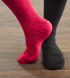 Acorn Fleece Socks in Solid Colors