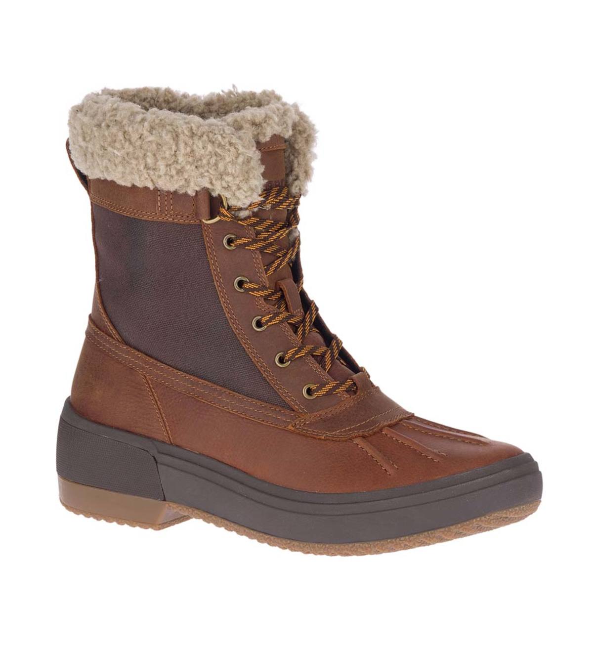 Merrell Haven Mid Lace Polar Waterproof Boots - Oak - Size 9