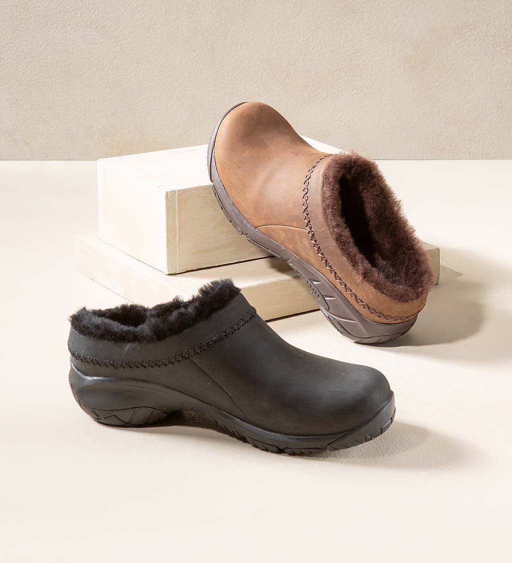 Merrell Encore Ice 4 Slip-On Leather Shoes - Black - Size 11