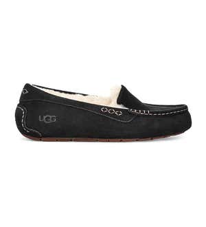 UGG Ansley Women's Suede Moccasin Slippers - Black - 7