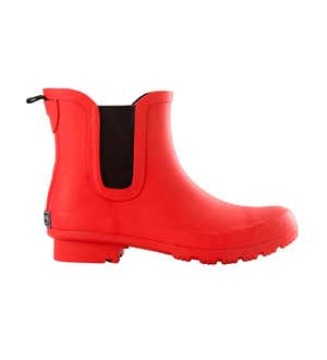 ROMA Waterproof Chelsea Matte Rubber Rain Boots