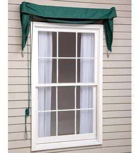4' Straight Edge Window And Door Awning - Green