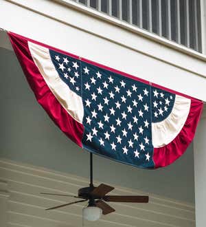 Extra Large Half-Round Vintage Patriotic Bunting