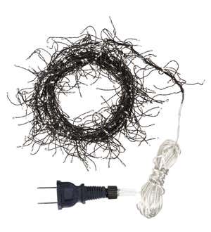Firefly Cluster Lights, 960 Warm White LEDs on Bendable Wires, Electric, 20'L