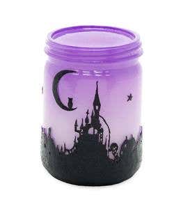 Color Changing Lighted Halloween Jar, Small