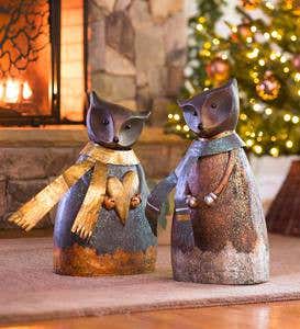 Festive Fox Statues