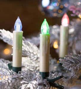 Color Changing Clip On Christmas Tree Candle Lights, Set of 10