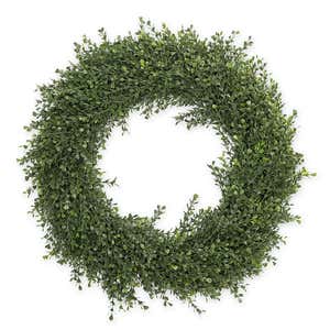 Faux Boxwood Wreath