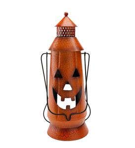 Medium Smiling Jack-O'-Lantern Halloween Accent, 5½" dia. x 15"H