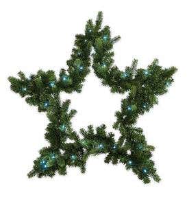 Small Holiday Star Wreath