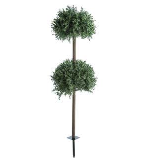 Faux Boxwood Double Topiary Sphere, 20" dia.