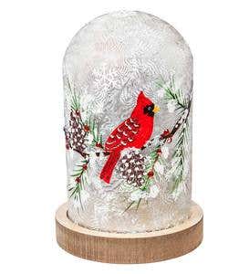 Lighted Holiday Cardinal Cloche