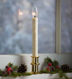 Adjustable Window Hugger Candles with Slim Base and Timer