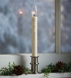 Adjustable Window Hugger Candles, Set of 2