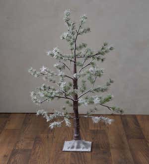 Indoor/Outdoor Lighted Snowy Pine Tree