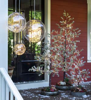 Indoor/Outdoor Lighted Snowy Pine Tree