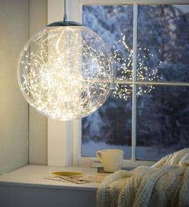 Large Hanging Holiday Light Ball with 300 Lights