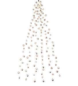 Lighted Six-Strand Shatterproof Cascade Garland with 144 LEDs and 138 Ornaments