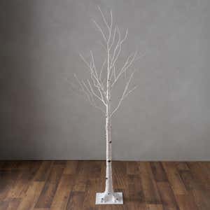 Small Indoor/Outdoor Birch Tree with 300 Warm White Lights